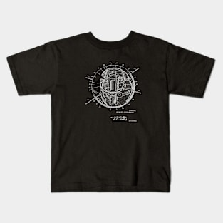 Satellite Structure Vintage Patent Drawing Kids T-Shirt